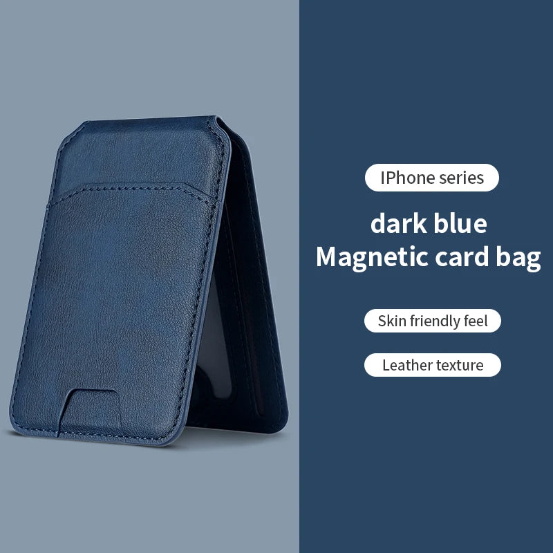 Luxury MagSafe Magnetic Leather Wallet Case – Card Holder Cover for iPhone 16/15/14/13/12