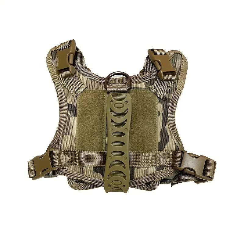 Cat Puppy Tactical Vest Training Harness Adjustable Military Outdoor Working Cat Harness Dog Accessories for Small Dogs