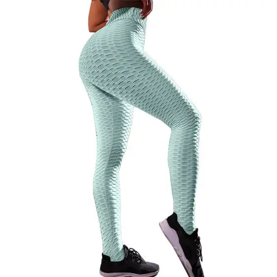 Women Seamless Push Up Leggings High Waist Anti Cellulite Peach Lift Yoga Pants Zippmart