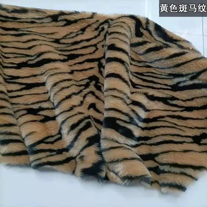 Leopard Print Faux Fur Fabric Zippmart