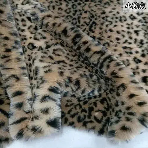Leopard Print Faux Fur Fabric Zippmart