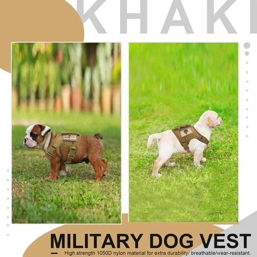 Adjustable Tactical Dog Vest Harness Zippmart