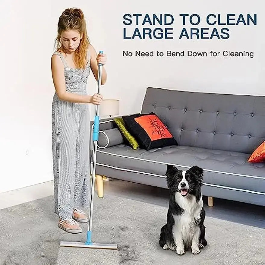 Telescopic Carpet Rake Pet Hair Remover Zippmart