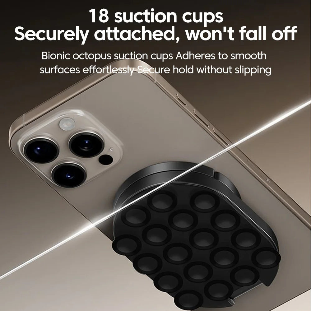 3-in-1 Magnetic Phone Holder – 360° Rotatable Foldable Desk Stand