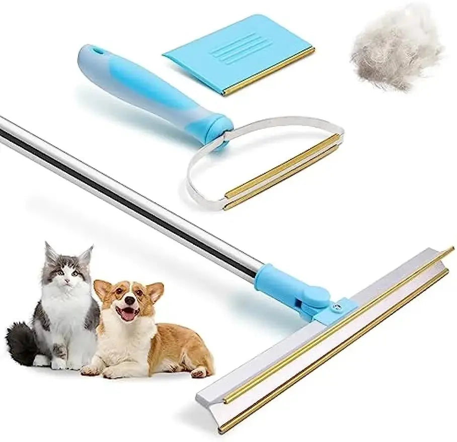 Telescopic Carpet Rake Pet Hair Remover Zippmart