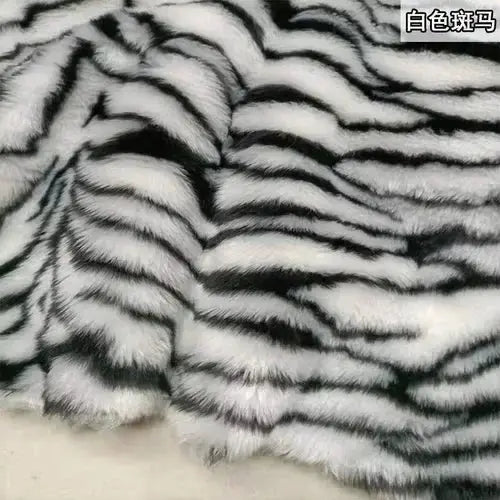 Leopard Print Faux Fur Fabric Zippmart