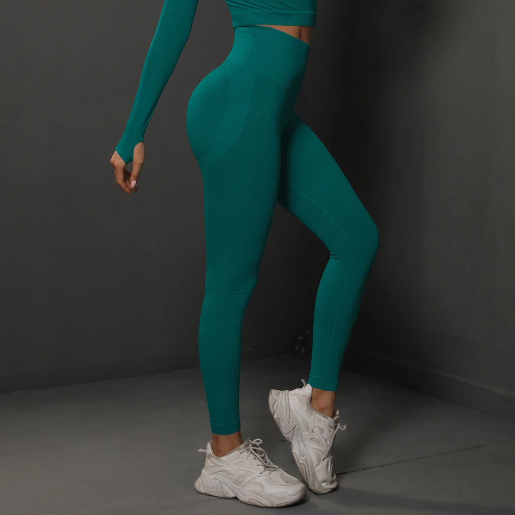 Seamless High Waist Booty Lifting Leggings For Women Yoga Fitness Zippmart