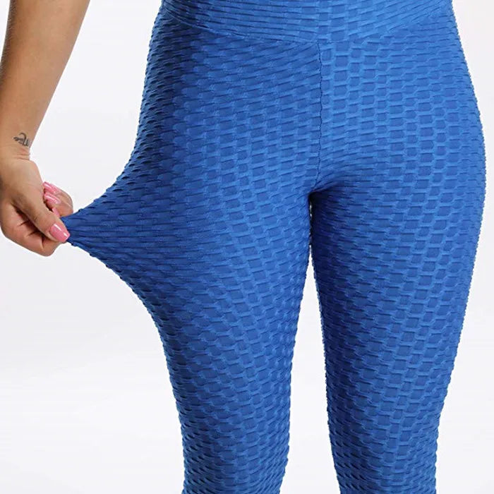 Women Seamless Push Up Leggings High Waist Anti Cellulite Peach Lift Yoga Pants Zippmart