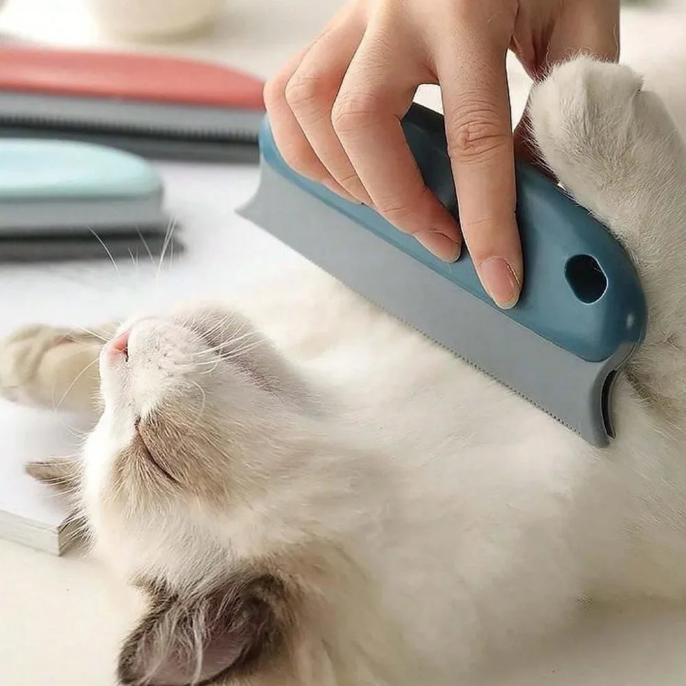 1pcs Pet Hair Remover Brush for Dogs & Cats, Gentle Fur Grooming Tool for Furniture, Clothes & Home Cleaning