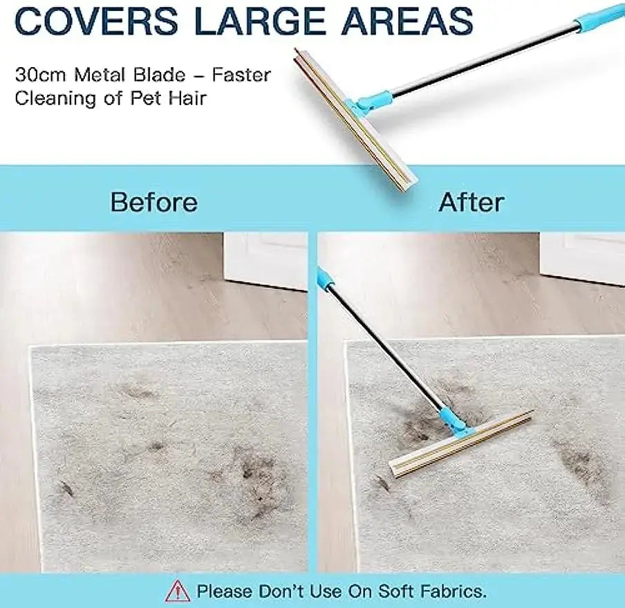 Telescopic Carpet Rake Pet Hair Remover Zippmart
