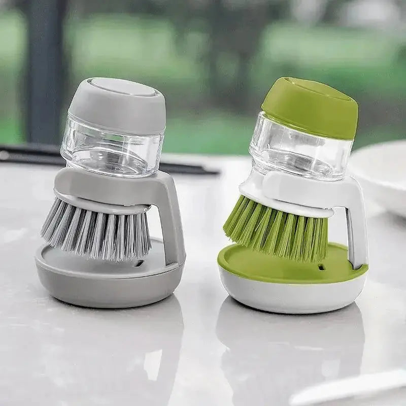 Dish Brush with Soap Dispenser Zippmart
