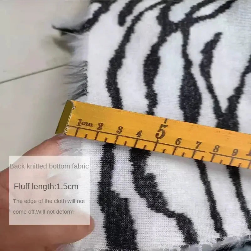 Leopard Print Faux Fur Fabric Zippmart