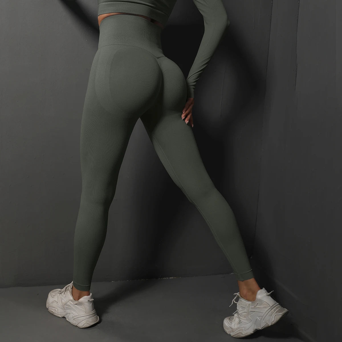 Seamless High Waist Booty Lifting Leggings For Women Yoga Fitness Zippmart