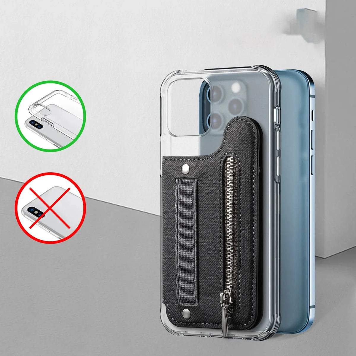 Flip Phone Wallet Case with Card Holder Zippmart