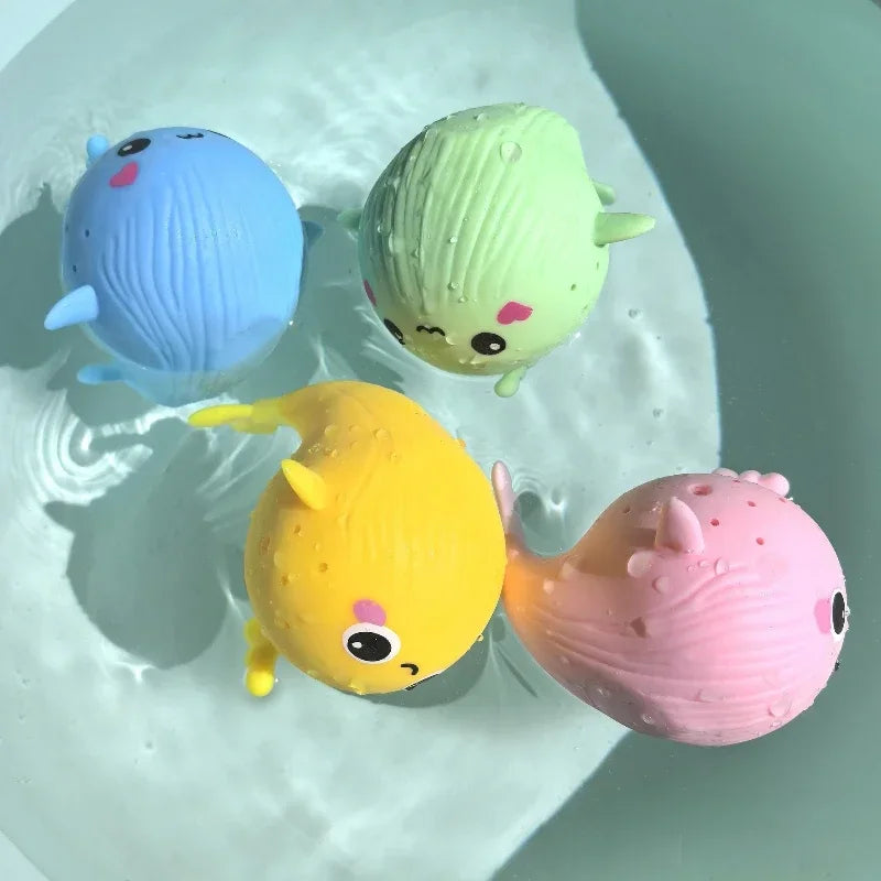 Baby Bath Toy – Squishy Whale Sponge Water Toy for Kids