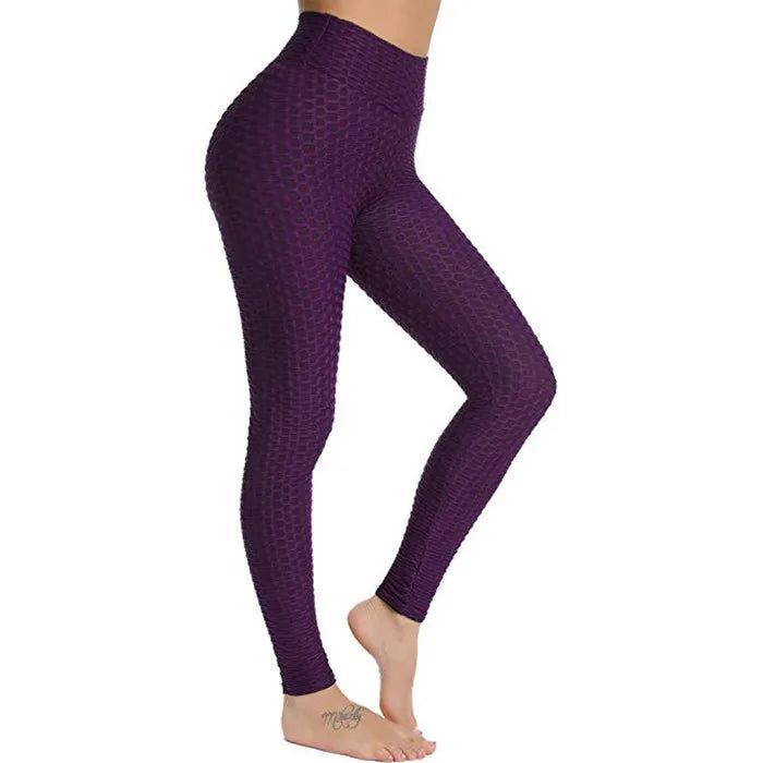Women Seamless Push Up Leggings High Waist Anti Cellulite Peach Lift Yoga Pants Zippmart