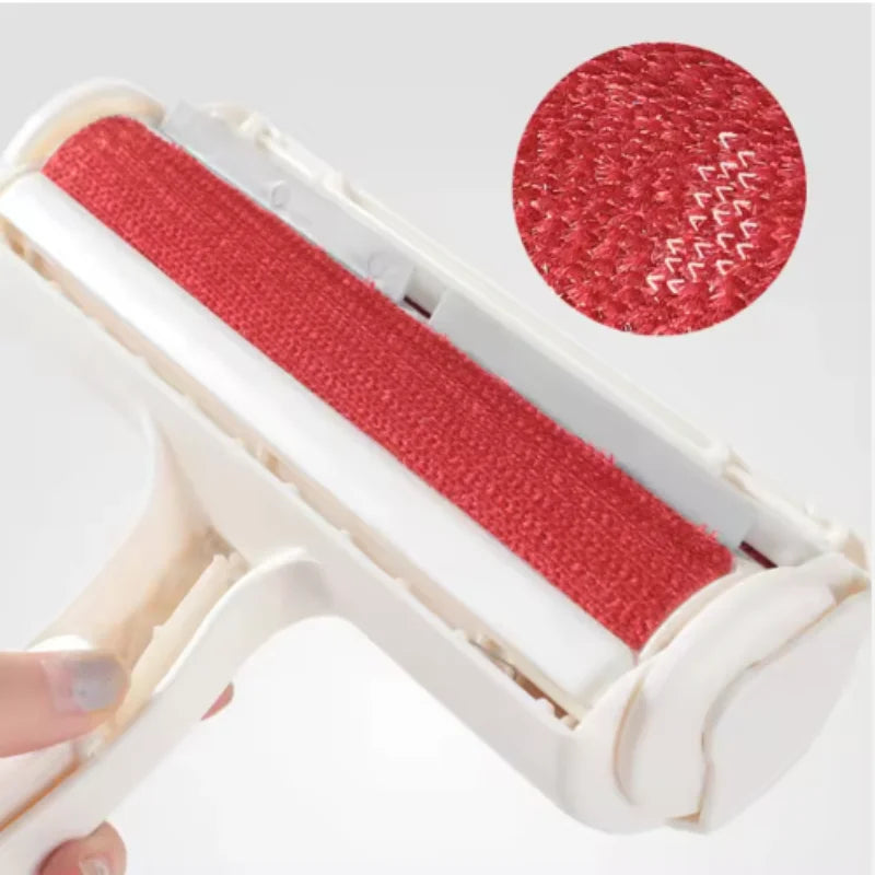 Pet Hair Remover Roller Self Cleaning Lint Remover for Dog Cat One Hand Operate Pet Hair Cleaning Tool