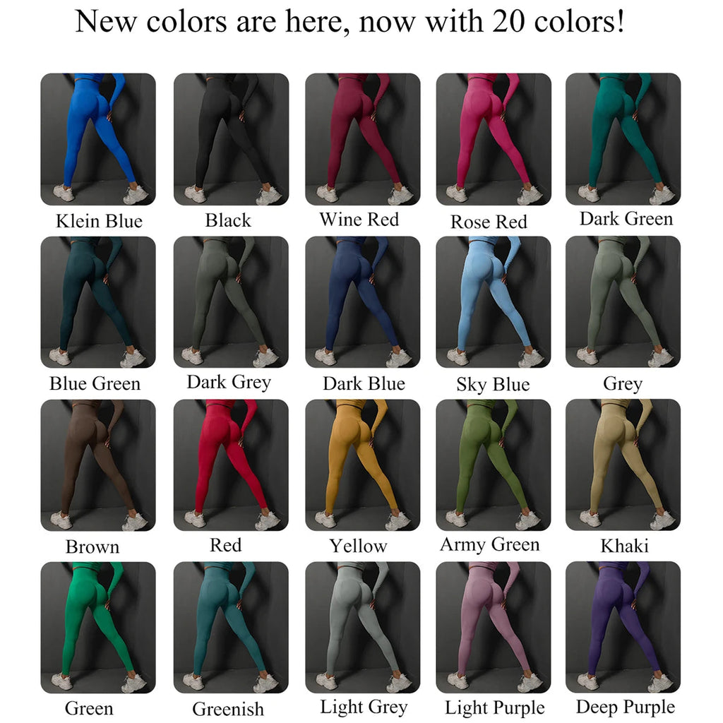 Seamless High Waist Booty Lifting Leggings For Women Yoga Fitness Zippmart