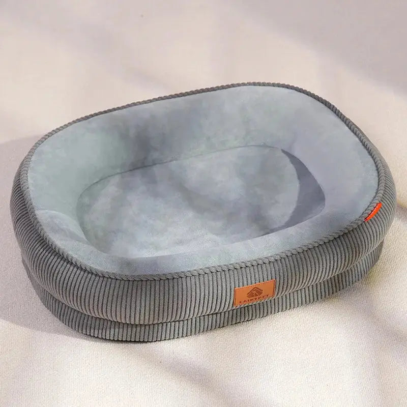 Washable Plush Corduroy Dog Bed Zippmart