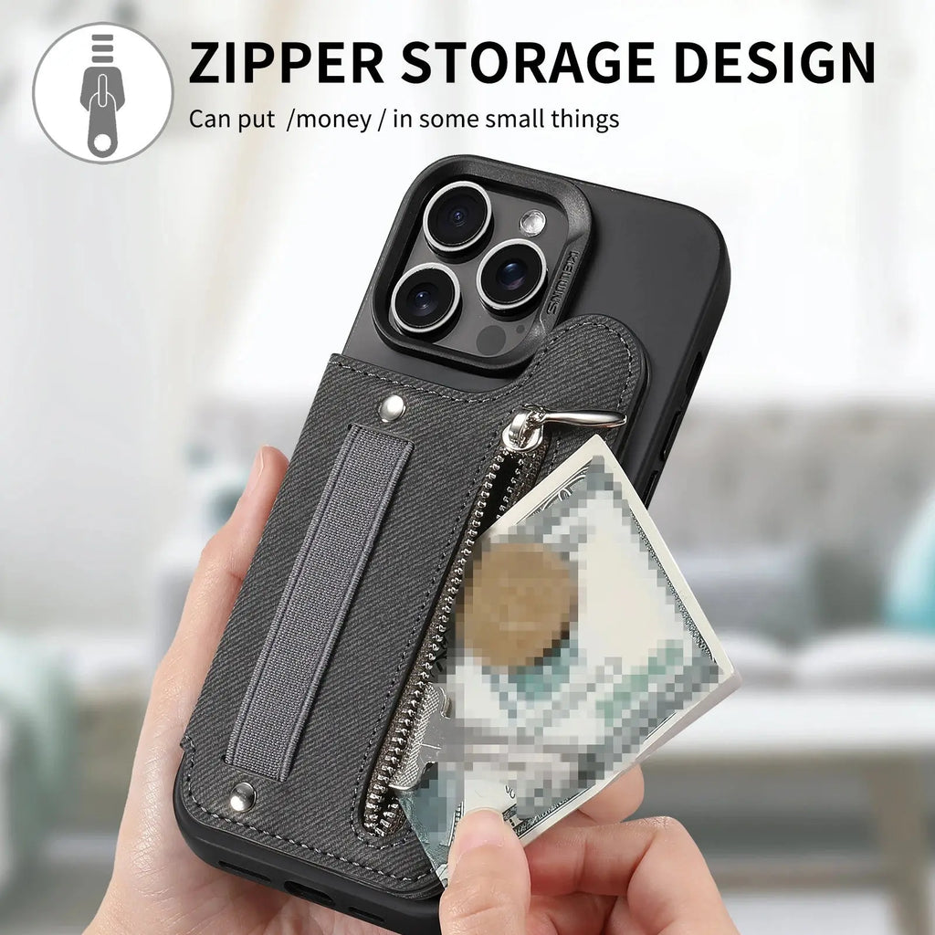 Flip Phone Wallet Case with Card Holder Zippmart