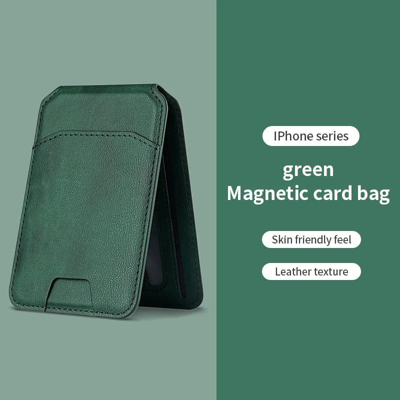 Luxury MagSafe Magnetic Leather Wallet Case – Card Holder Cover for iPhone 16/15/14/13/12