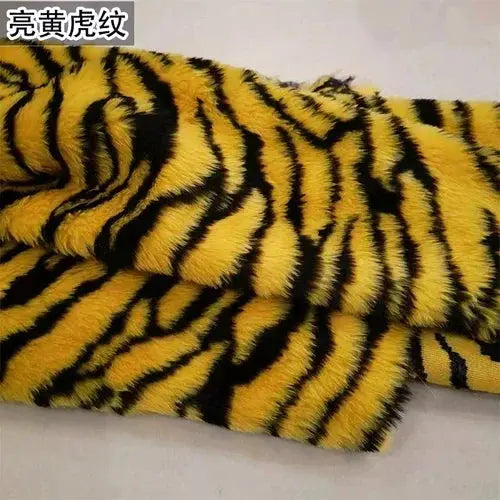 Leopard Print Faux Fur Fabric Zippmart