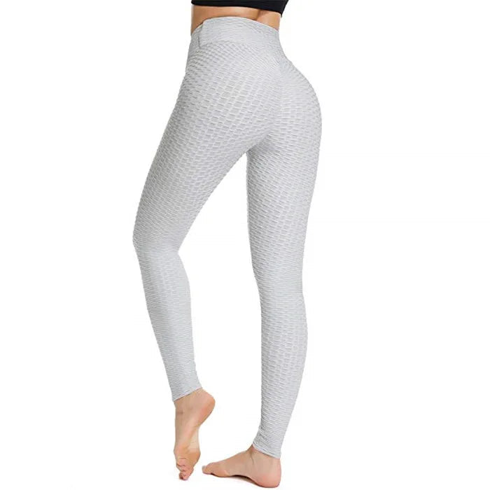 Women Seamless Push Up Leggings High Waist Anti Cellulite Peach Lift Yoga Pants Zippmart