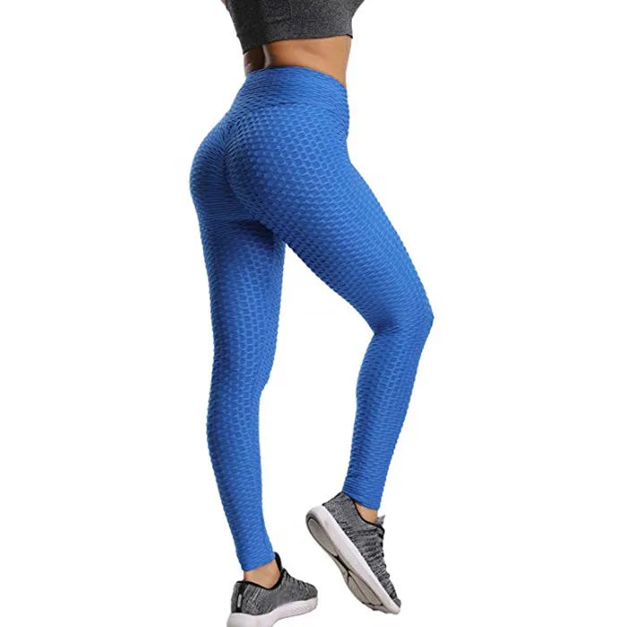 Women Seamless Push Up Leggings High Waist Anti Cellulite Peach Lift Yoga Pants Zippmart