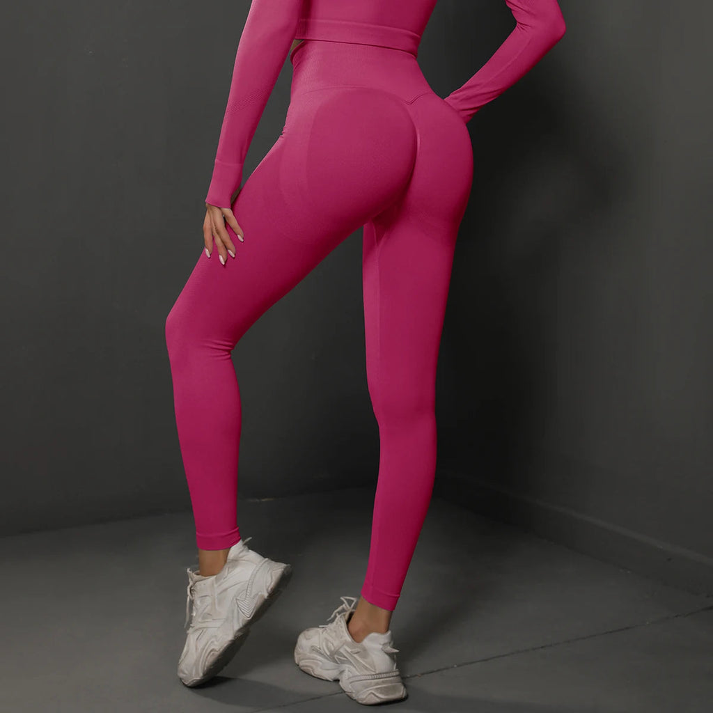 Seamless High Waist Booty Lifting Leggings For Women Yoga Fitness Zippmart