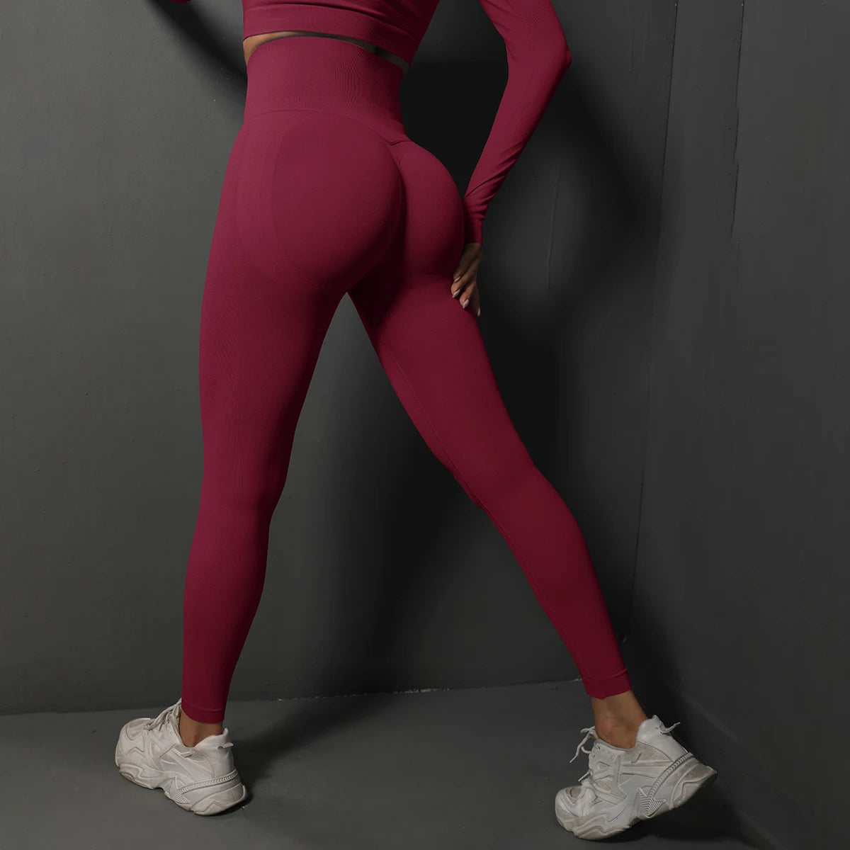 Seamless High Waist Booty Lifting Leggings For Women Yoga Fitness Zippmart