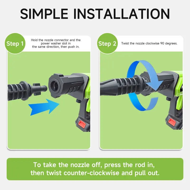 Cordless Car Washing & Garden Water Gun Zippmart
