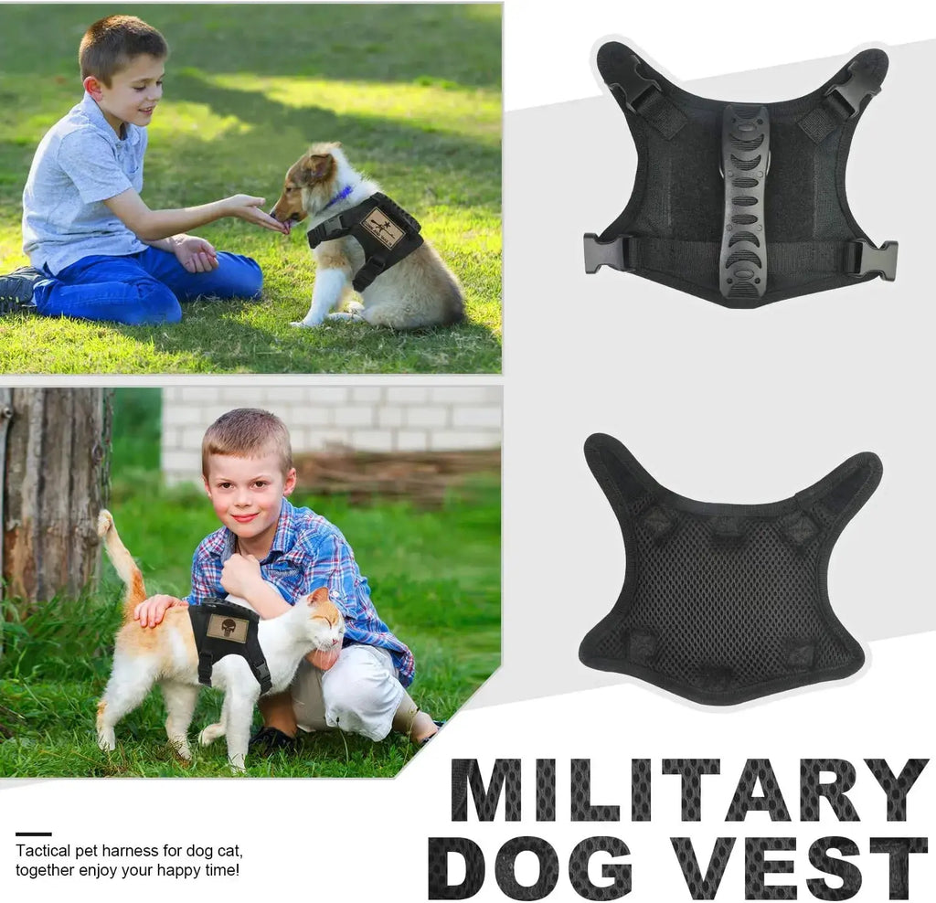 Adjustable Tactical Dog Vest Harness Zippmart
