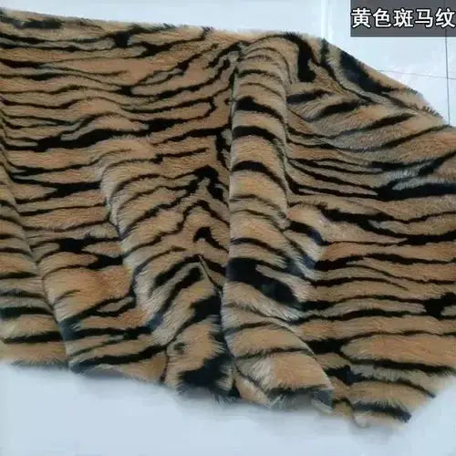 Leopard Print Faux Fur Fabric Zippmart