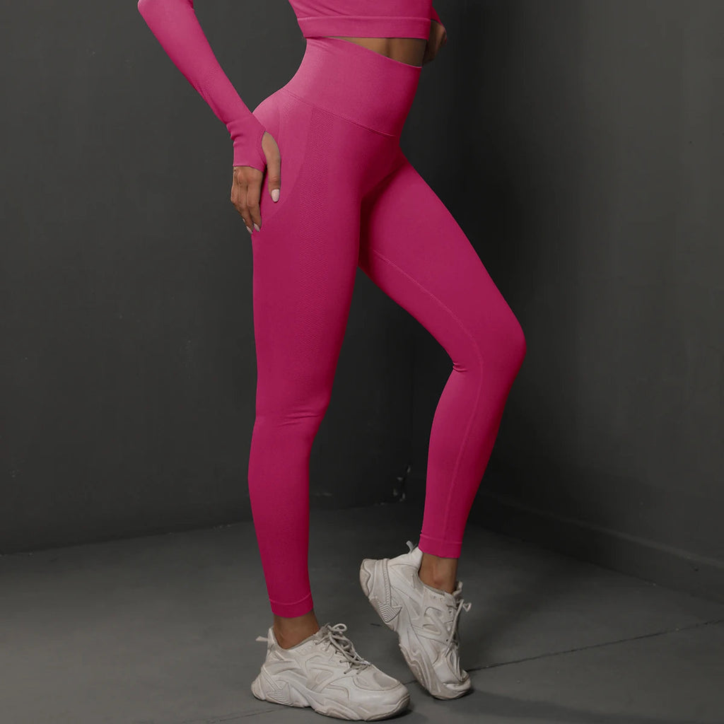 Seamless High Waist Booty Lifting Leggings For Women Yoga Fitness Zippmart