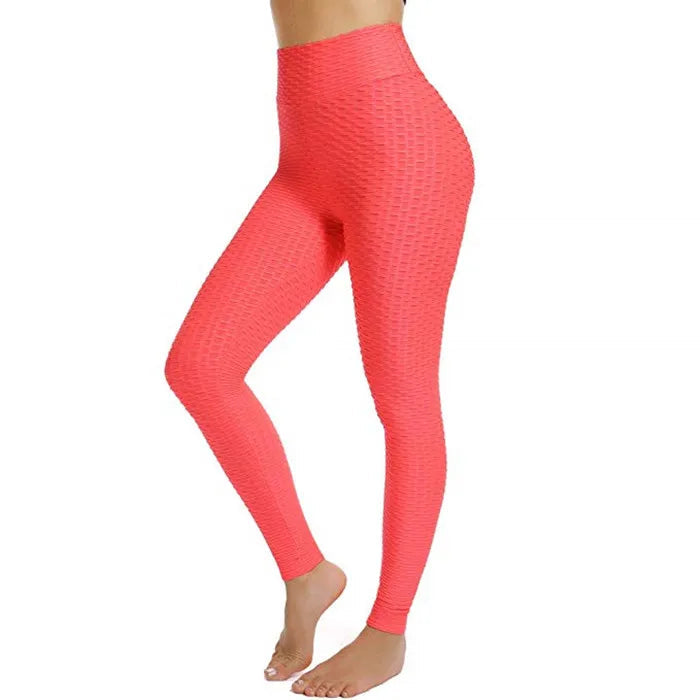Women Seamless Push Up Leggings High Waist Anti Cellulite Peach Lift Yoga Pants Zippmart