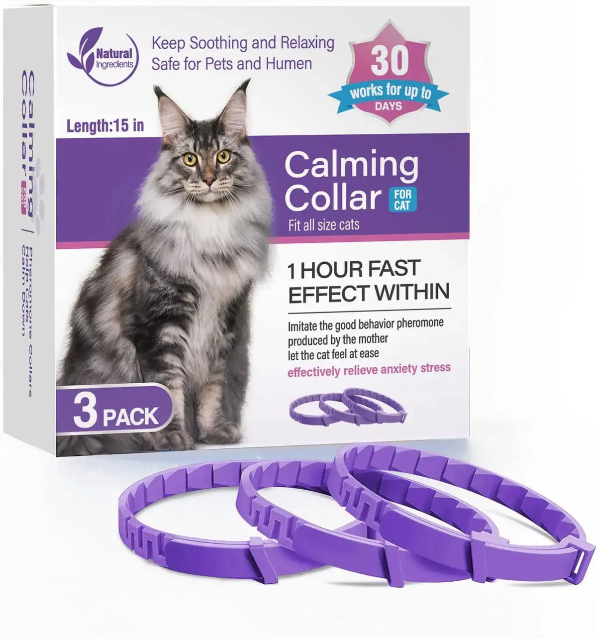 Calming Pheromone Collars for Dogs & Cats Zippmart