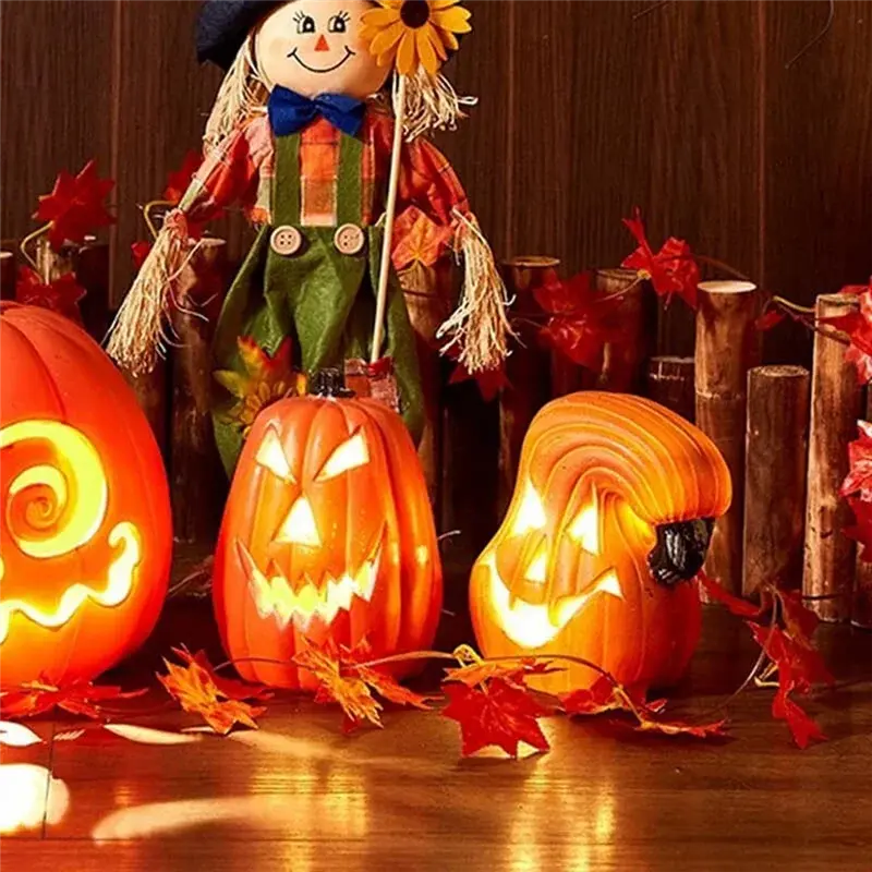 LED Halloween Pumpkin Lamp Zippmart