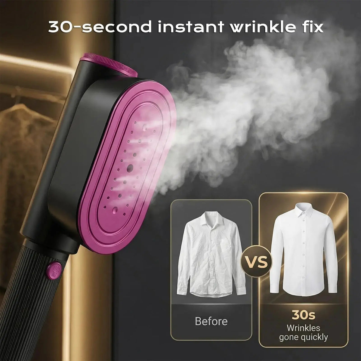 2-in-1 Travel Clothes Steamer & Iron Zippmart