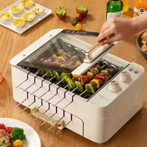 Multi-function Electric Grill for Party Kitchen Cooking\Baking\BBQ Smart 2 in 1 BBQ Grill Machine