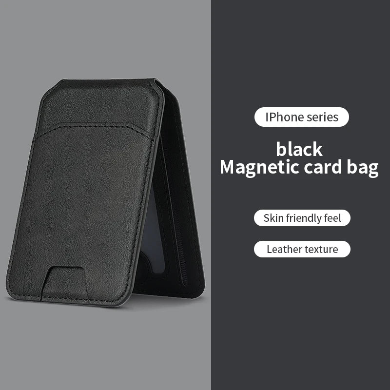 Luxury MagSafe Magnetic Leather Wallet Case – Card Holder Cover for iPhone 16/15/14/13/12