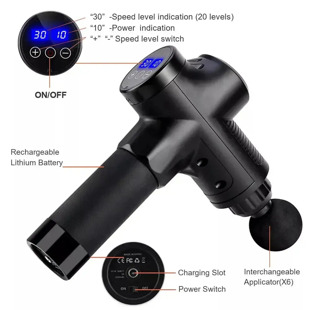 Deep Tissue Massage Gun for Body & Neck Zippmart