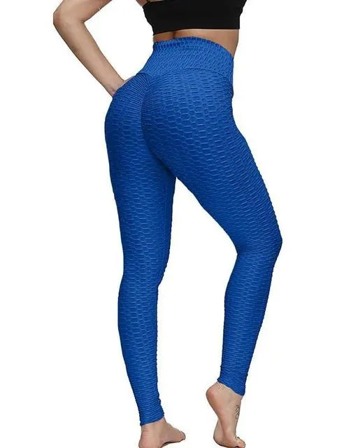 Women Seamless Push Up Leggings High Waist Anti Cellulite Peach Lift Yoga Pants Zippmart