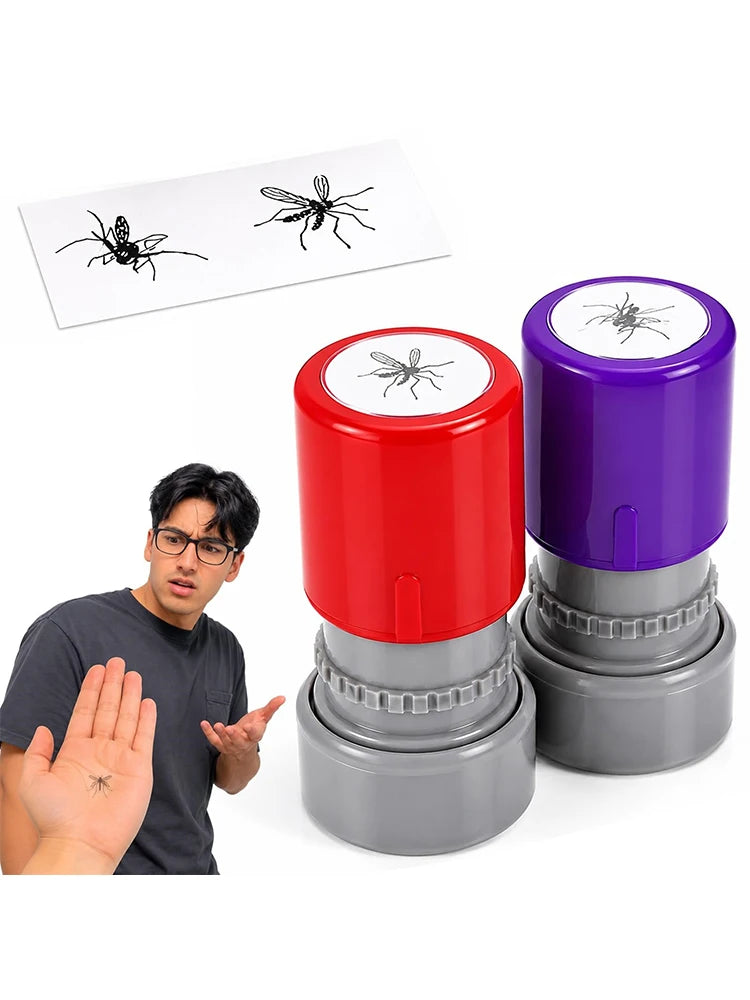 Prank Mosquito Stamp Kit – Self-Inking Funny Stamper Set for April Fools, Parties & Crafts