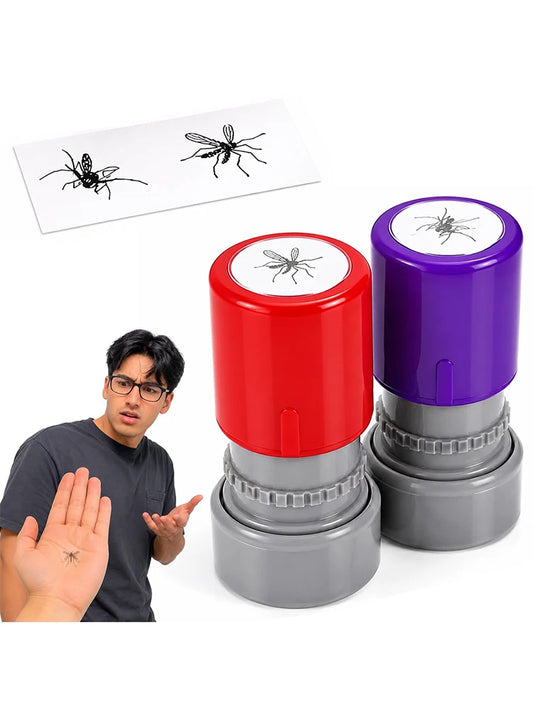Prank Mosquito Stamp Kit – Self-Inking Funny Stamper Set for April Fools, Parties & Crafts