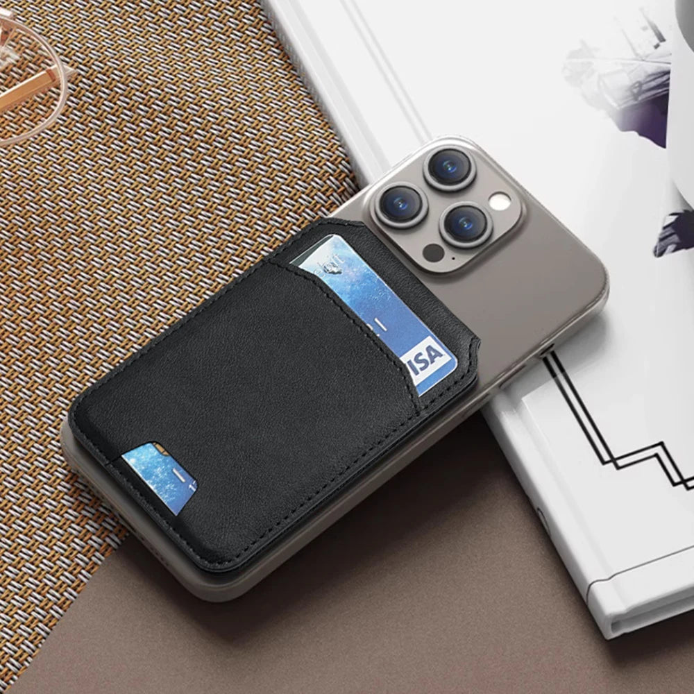 Luxury MagSafe Magnetic Leather Wallet Case – Card Holder Cover for iPhone 16/15/14/13/12
