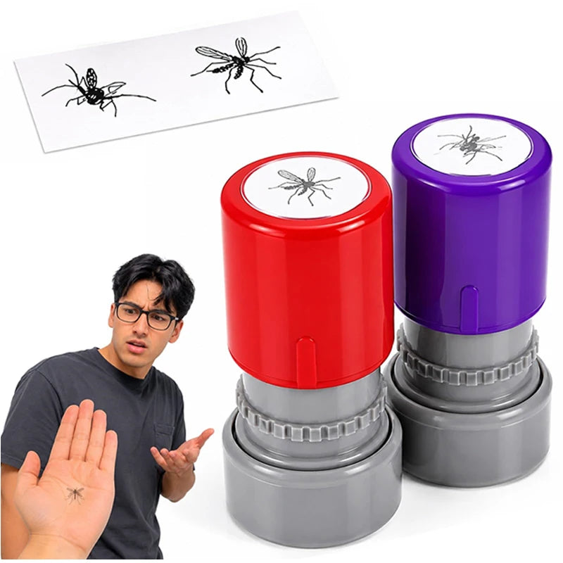 Prank Mosquito Stamp Kit – Self-Inking Funny Stamper Set for April Fools, Parties & Crafts