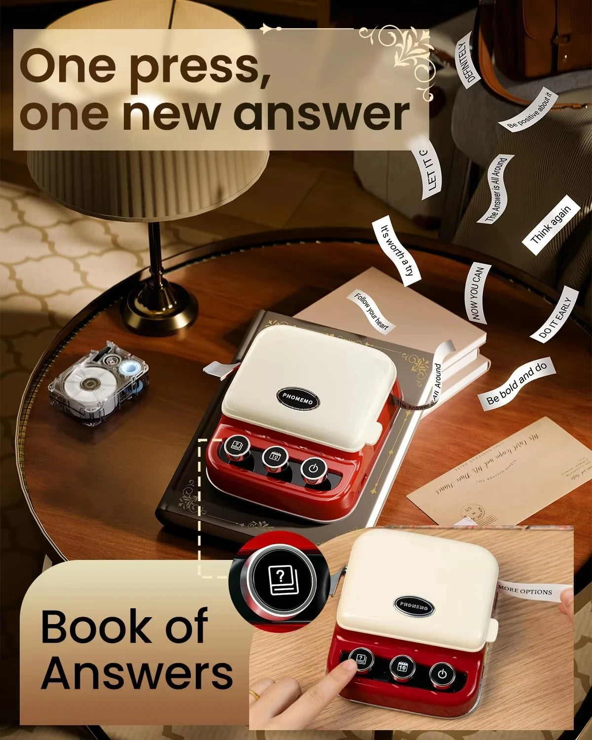 Phomemo P15 Bluetooth Label Printer – Portable Rechargeable Name Tag & Ribbon Printer