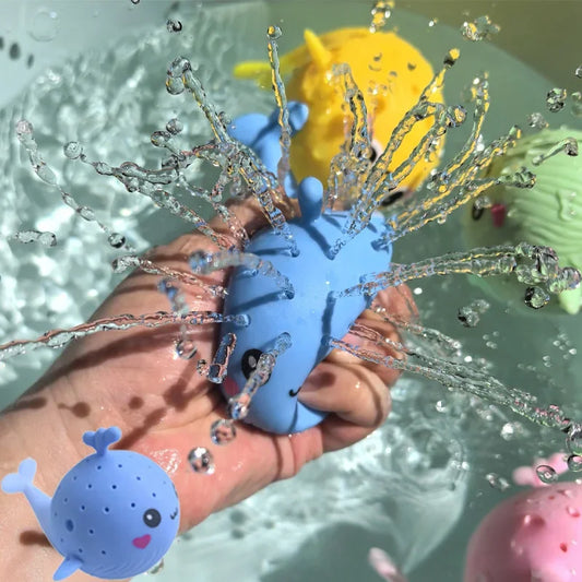 Baby Bath Toy – Squishy Whale Sponge Water Toy for Kids