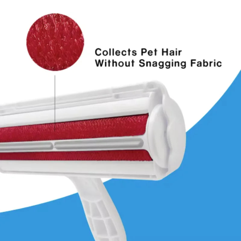 Pet Hair Remover Roller Self Cleaning Lint Remover for Dog Cat One Hand Operate Pet Hair Cleaning Tool