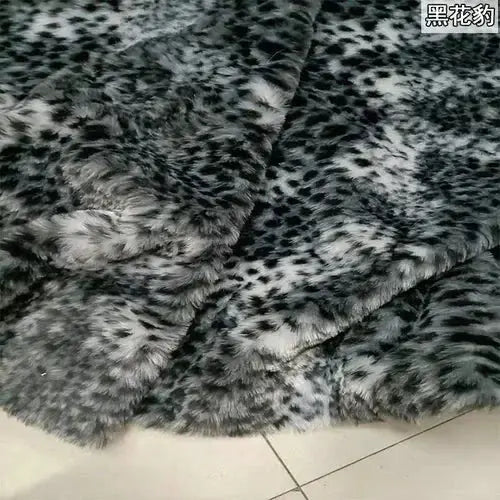 Leopard Print Faux Fur Fabric Zippmart